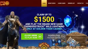 Golden Tiger Online Casino welcome bonus