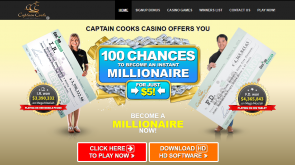 captain cooks casino welcome bonus for 5$