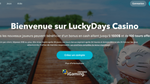 Lucky Days casino Canada français