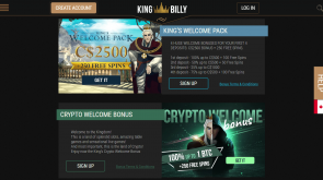 King Billy Casino Promotions