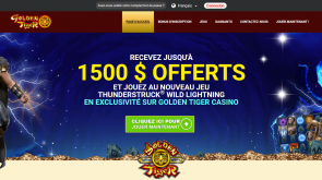 Golden Tiger Casino acceuil