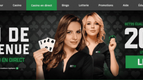 Bet99 Bonus de Casino en Direct