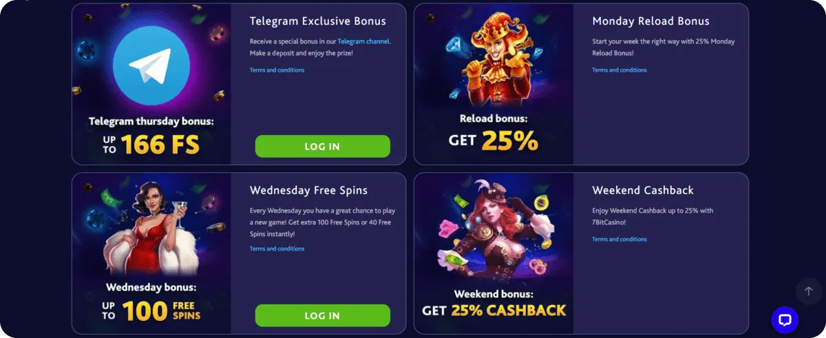 7bit free spins