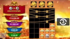 Emperor of Rome Mega Fire slot Hold and Respin