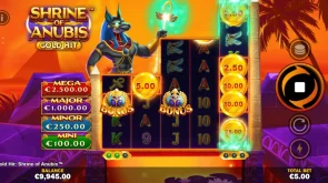 Gold Hit Shrine Of Anubis Slot Turbo mode