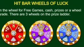 Hit Bar Gold slot Wheels of Luck