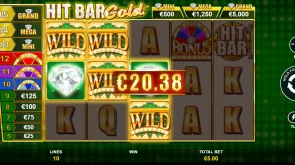 Hit Bar Gold slot wilds